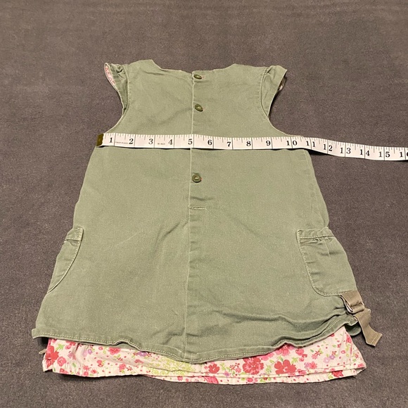 💥3/$25💥 2T Nautical Green and Floral Dress. Toddler Baby Girl - Picture 4 of 7